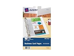 Avery Clear Business Card Organizers
