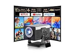HP MC450 HD Projector, Netflix, WiFi/BT, Short