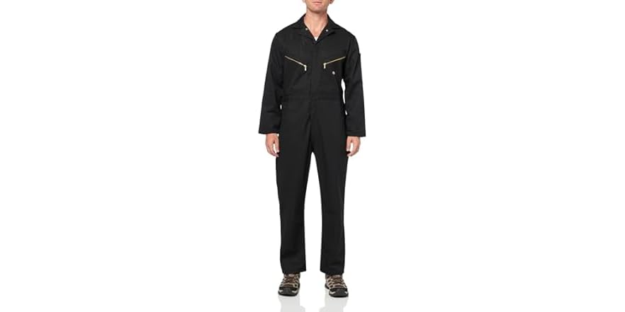 DICKIES, XL x 48 in ), Navy, Long Sleeve Coverall - 48K169|4861DN RG XL