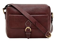 Giles Casual Leather Messenger Brown