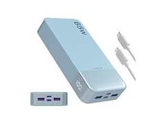 JUOVI 65W Blue Portable Charger 20000mAh