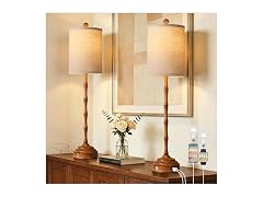 Qimh Tall Skinny Beside Lamps Set of 2
