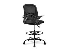 Primy Drafting Chair Tall Office Chair with Flip-up Armrests (Open Box)