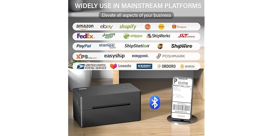 PEDOOLO 4x6 Bluetooth Thermal Label Printer (Open Box)