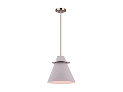 1-Light Pendant Grey with Gold 61"