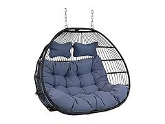 Sunnydaze Decor TF-547 Gray Resin Egg Swing