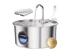 Cat Water Fountain Stainless Steel - 108oz/3.2L