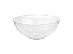Bluesky Trading Simcha Collection Clear Plastic Small Round Serving Bowl (72 Oz.)
