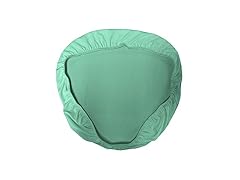 LA Linen Spandex Chiavari Chair Cushion Cover (4 Pack), Mint, Solid