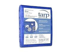Kotap 50 x 50 Ft. All-Purpose Multi-Use Protection/Coverage 5-mil Poly Tarp