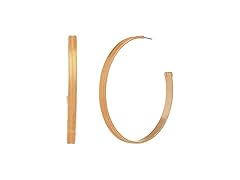 Steve Madden Herringbone Hoop Earrings