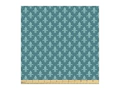 Ambesonne Fleur de Lis Fabric by The Yard, Classical