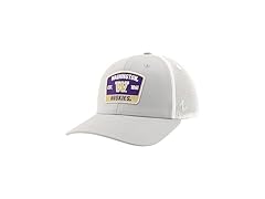 NCAA HUSKIES Big Rig Hat Grey White