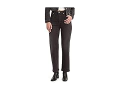 Womens Ribcage Straight Ankle Jeans (24)