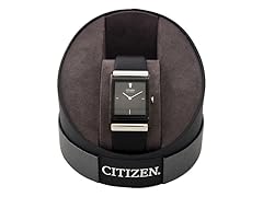 Citizen Men's BL6005-01E Eco-Drive Black Leather Strap Watch