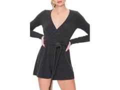 Forever 21 Self-tie Belted Surplice Romper