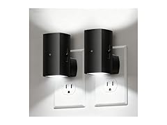 Brightown 2 Pack Black Night Lights Plug