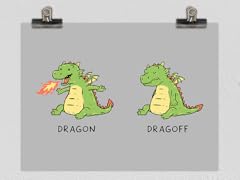 On and Off 12" x 16" Matte Poster