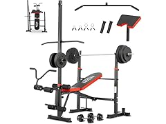 MAIDOMA Weight Bench with Lat Pulldown