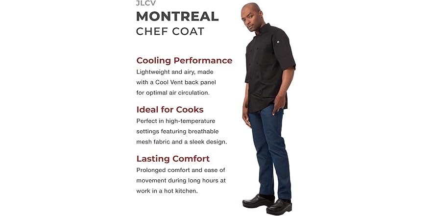 Chef Works Men's Montreal Cool Vent (XS)
