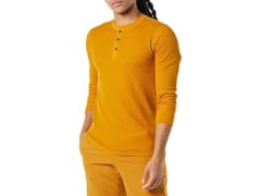Amazon Essentials Men (M) Slim-fit Waffle Henley