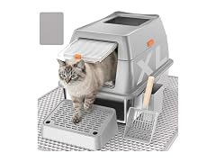 CatbruLop Stainless Steel Litter Box with Lid