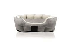 Pet Passion Mello-The Ultra Luxe Bolster Dog Bed- Ivory