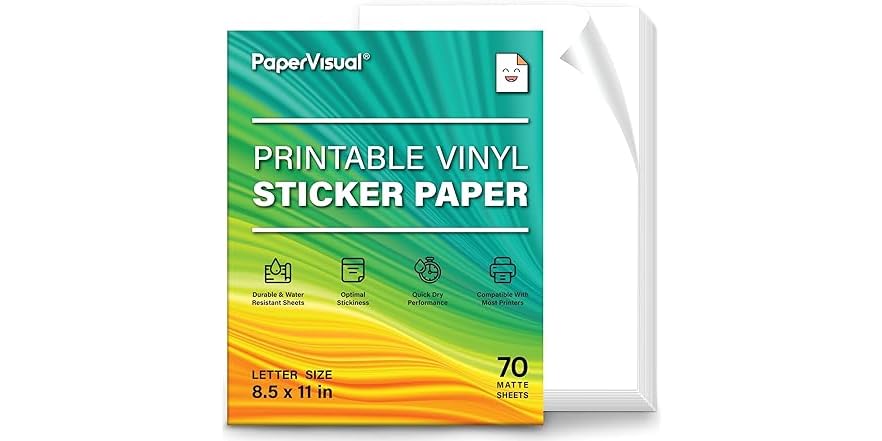 Printable Vinyl Sticker Paper