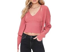 Forever 21 Women's Ribbed Cardigan Sweater (Small)