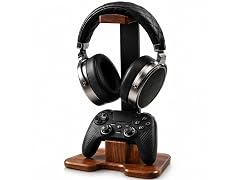 Wood Headset Stand for Desk