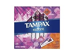 Tampax Radiant Plastic Tampons