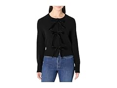 Women's LS Tie Front Cardigan (M)