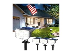 JEJOT IP65 Solar Spot Lights 4-Pack