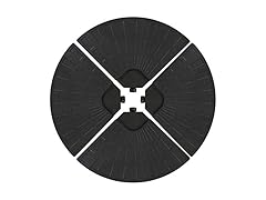 4 Pk Sunnydaze Decor Umbrella Base Plates, Black