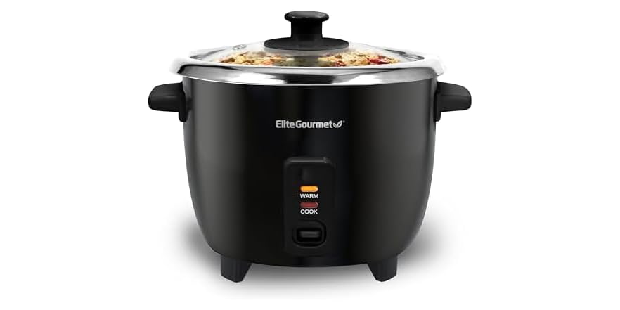 Elite Gourmet 6-Cup Electric Rice Cooker