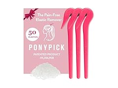 THE PONY PICK Hair Elastic Rubber Bands