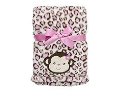 Babygear Long Hair Velboa Blanket Monkey