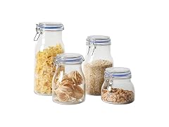 Sur La Table Lyon Court 4-Piece Glass Canister Set