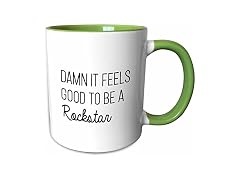 Rockstar 11oz Two-Tone Green Mug