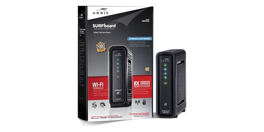 Arris SBG6580 Modem &Wi-Fi Router