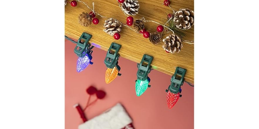 Christmas Lights Universal Spring Clips 100ct