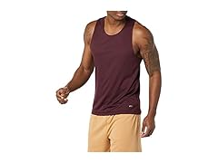 Mens Active Tech Stretch Tank Burgundy (M)