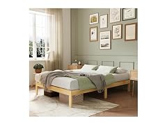 Novilla 12 Inch Wooden Queen Bed Frame