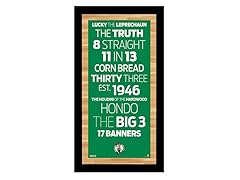 Boston Celtics 9.5" x 19" Sign