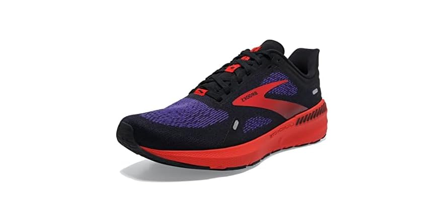 Brooks Launch 9 Running Shoe In White/pink/nightlife