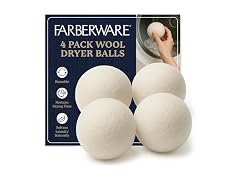 Farberware Wool Dryer Balls 4 Pack Reusable