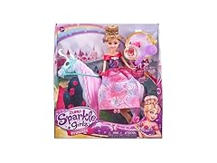 Sparkle Girlz Princess Doll with Royal Horse Playset