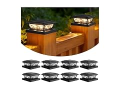 Brightever Solar Post Cap Lights 8 Pack