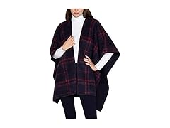 IKE BEHAR Plaid Women's Reversible Wrap
