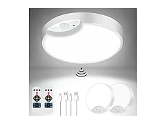 VerRon 2-Pack Rechargeable Motion Sensor Ceiling Lights